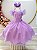 Vestido Infantil Lilás Glitter Festas Daminhas Luxo - Imagem 1