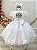 Vestido Infantil Branco Busto Renda Bordado Damas Luxo - Imagem 4