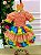 Vestido Junino Infantil Luxo Quermesse do Sertão Laranja - Imagem 9
