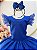 Vestido Infantil Azul Royal Glitter Festas Daminhas Luxo - Imagem 2