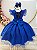 Vestido Infantil Azul Royal Glitter Festas Daminhas Luxo - Imagem 3
