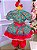 Vestido Junino Vermelho Flores - Imagem 3