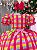 Vestido Junino Xadrez Rosa Luxo Quermesse Feliz - Imagem 5