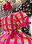 Vestido Junino Xadrez Rosa Luxo Quermesse Feliz - Imagem 9
