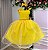 Vestido Infantil Amarelo Bela Princesas Mariely - Imagem 3