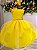 Vestido Infantil Amarelo Bela Princesas Mariely - Imagem 1