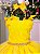 Vestido Infantil Amarelo Bela Princesas Mariely - Imagem 6