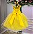 Vestido Infantil Amarelo Bela Princesas Mariely - Imagem 4