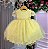 Vestido Infantil Bebe Ana Sofia Amarelo Princesas - Imagem 2