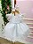 Vestido Infantil Bebe Branco Batizado Ana Carolina - Imagem 3