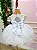Vestido Infantil Bebe Branco Batizado Ana Sofia - Imagem 4