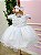 Vestido Infantil Bebe Branco Batizado Ana Flavia - Imagem 1