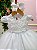Vestido Infantil Bebe Branco Batizado Ana Flavia - Imagem 6