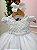 Vestido Infantil Bebe Branco Batizado Ana Flavia - Imagem 5