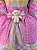 Vestido Infantil Junino Rosa Luxo Ursinho do Sertão Rosa - Imagem 8