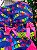 Vestido Junino Infantil Azul Pink Luxo Bandeirinha do Amor - Imagem 6