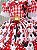Vestido Infantil Junino Tematico Luxo Minnie Minei Vermelho - Imagem 7