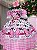 Vestido Junino Infantil Tematico Luxo Minnie Minei Rosa - Imagem 9