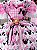 Vestido Junino Infantil Tematico Luxo Minnie Minei Rosa - Imagem 8