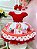 Vestido Infantil Vermelho Moranguinho Festas Luxo Aniversario - Imagem 1