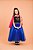 Fantasia Infantil Princesas Anna Frozen Capa Luxo Festas - Imagem 3