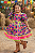 Vestido Infantil Junino Arraiá Capira Bandeirinhas Coloridas - Imagem 3