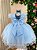 Vestido Jardim Encantado Azul Bebe Festa Luxo - Imagem 2