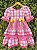 Vestido Infantil Junino Arraiá Capira Xadrez Colorido Pink - Imagem 6