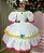 Vestido Infantil Junino Noivinha Caipira Luxo + Saiote - Imagem 11