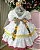 Vestido Infantil Junino Noivinha Caipira Luxo + Saiote - Imagem 5