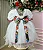 Vestido Infantil Junino Noivinha Caipira Luxo + Saiote - Imagem 3