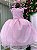 Vestido Infantil Rosa Bebe Festa Princesas Mariely - Imagem 2