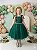 Vestido Infantil Verde Esmeralda Festa Princesa Mariely - Imagem 3