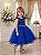 Vestido Infantil Azul Royal Festa Princesa Mariely - Imagem 3