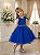 Vestido Infantil Azul Royal Festa Princesa Mariely - Imagem 1