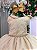 Vestido Infantil Dourado Festa Princesas Mariely - Imagem 3