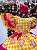 Vestido Junino Infantil Luxo Coração Junino Amarelo - Imagem 10