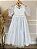 Vestido Infantil Branco Busto Renda Daminhas Festas Luxo - Imagem 2