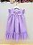 Vestido Infantil Trapézio Lilás Jardim Encantado Luxo Festa - Imagem 5