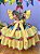 Fantasia Infantil Luxo Junino Arraiá Amarelo Xadrez Colorido - Imagem 5