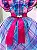 Vestido Infantil Junino Quermesse do Interior Lilas - Imagem 7