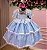 Vestido Infanntil Junino Luxo Azul Bebe Quadrilha Festa Junina - Imagem 6