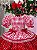 Vestido Infantil Junino Luxo Vermelho Festa Junina - Imagem 7