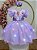 Vestido Infantil Lilás da Princesa Sofia Saia com Glitter e Led Festas - Imagem 1