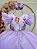 Vestido Infantil Lilás da Princesa Sofia Saia com Glitter e Led Festas - Imagem 3