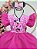 Vestido Infantil Pink da Minnie Saia Glitter e Led Festas - Imagem 3