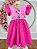 Vestido Infantil Pink da Minnie Saia Glitter e Led Festas - Imagem 5