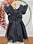 Vestido Infantil Preto da Minnie Saia com Glitter e Led Festas - Imagem 4
