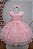Vestido Infantil Nude Saia Babados e Glitter Daminha - Imagem 1