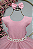 Vestido Infantil Nude Saia Babados e Glitter Daminha - Imagem 3